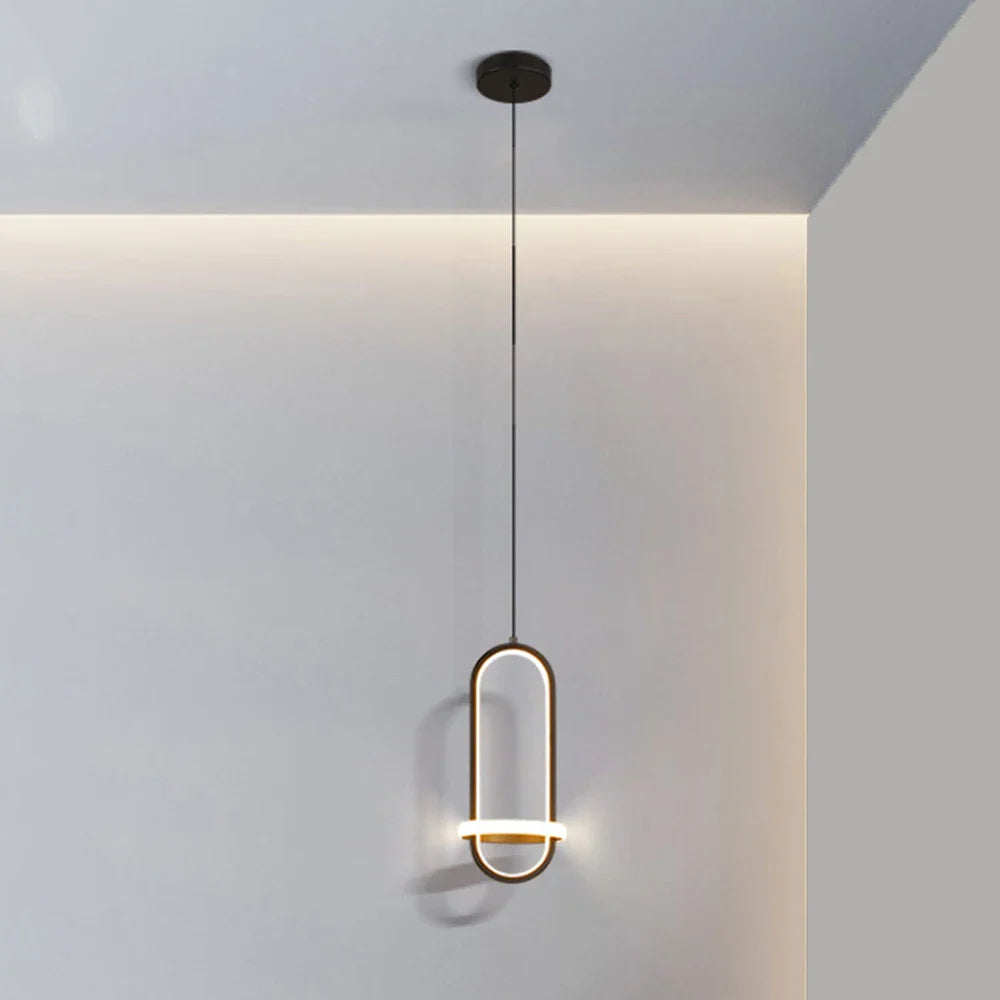 Afralia™ LED Pendant Chandelier Light for Bedroom, Living Room - Modern Minimalist Design