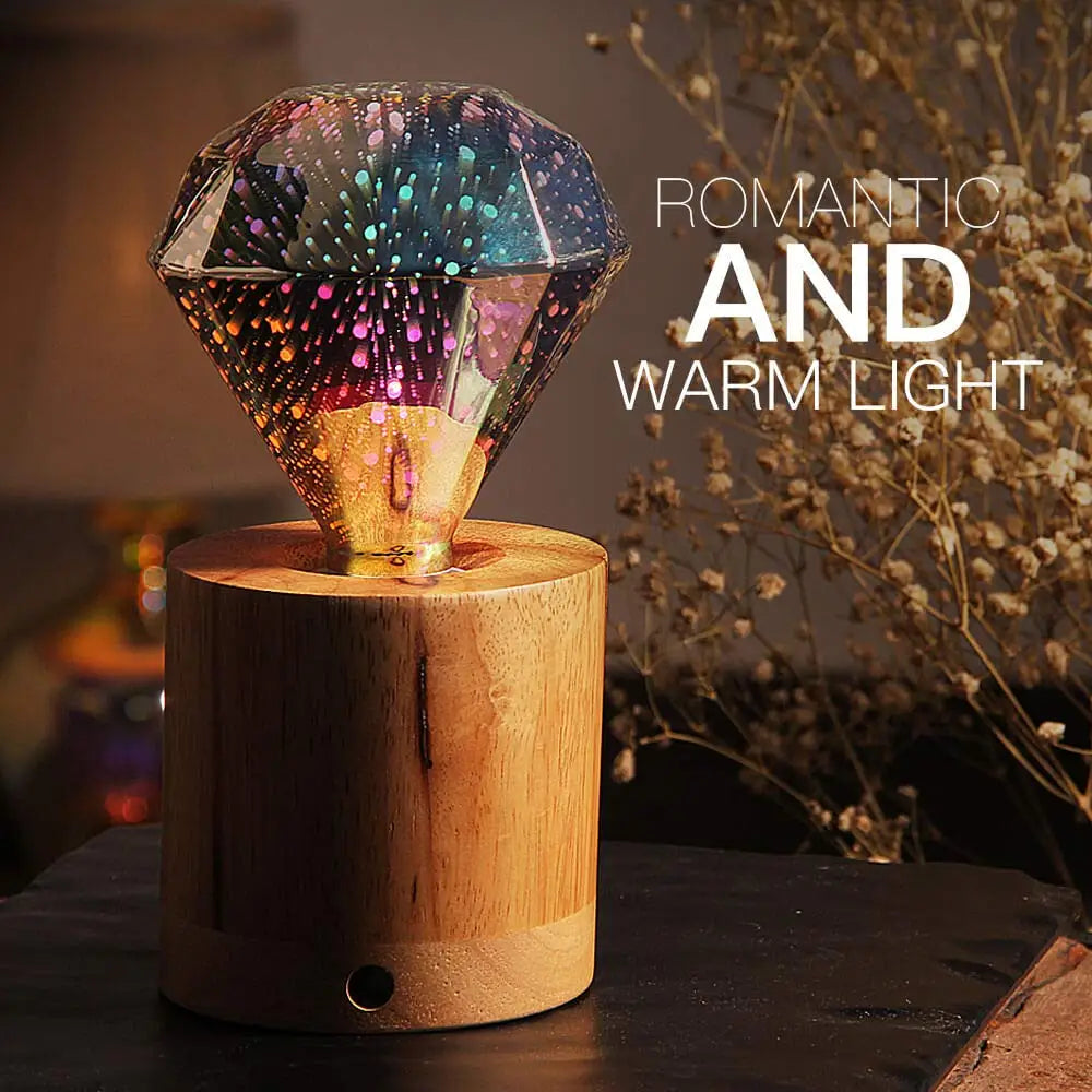 Afralia™ 3D LED Fireworks Decor Bulb - Colorful Indoor Lighting for Home Decor & Christmas