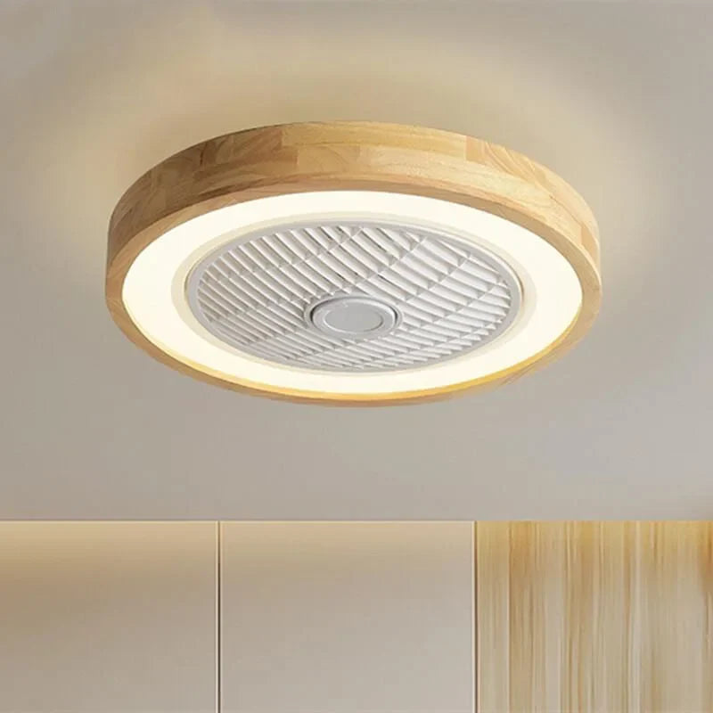 Afralia™ Wood Ceiling Fans with APP Remote Control, LED Light, and Modern Design