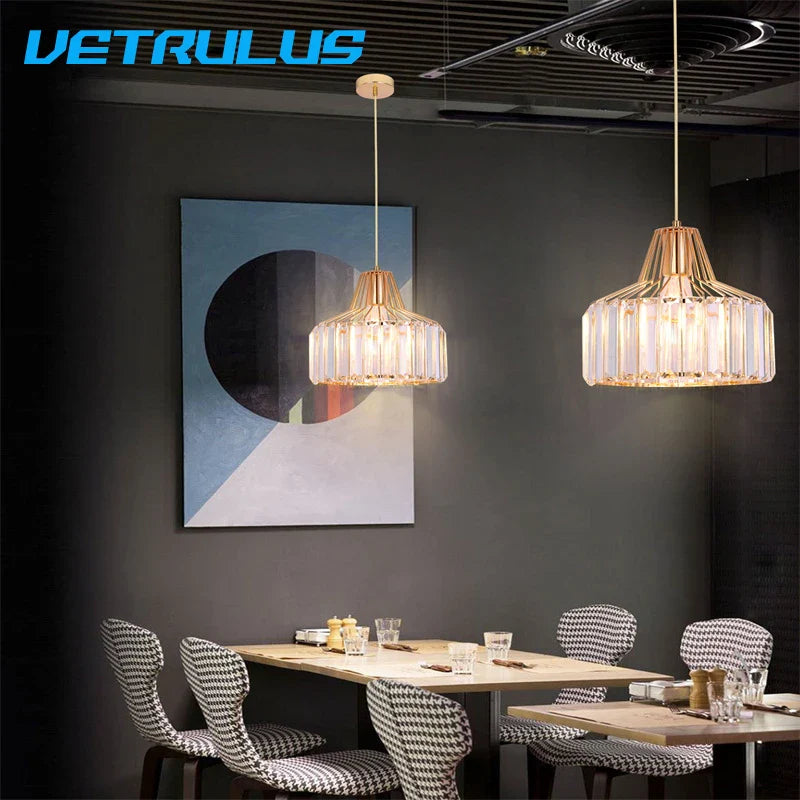 Afralia™ Modern Minimalist Pendant Lights, Led Black/Gold Hanging Lamps for Interior Decor