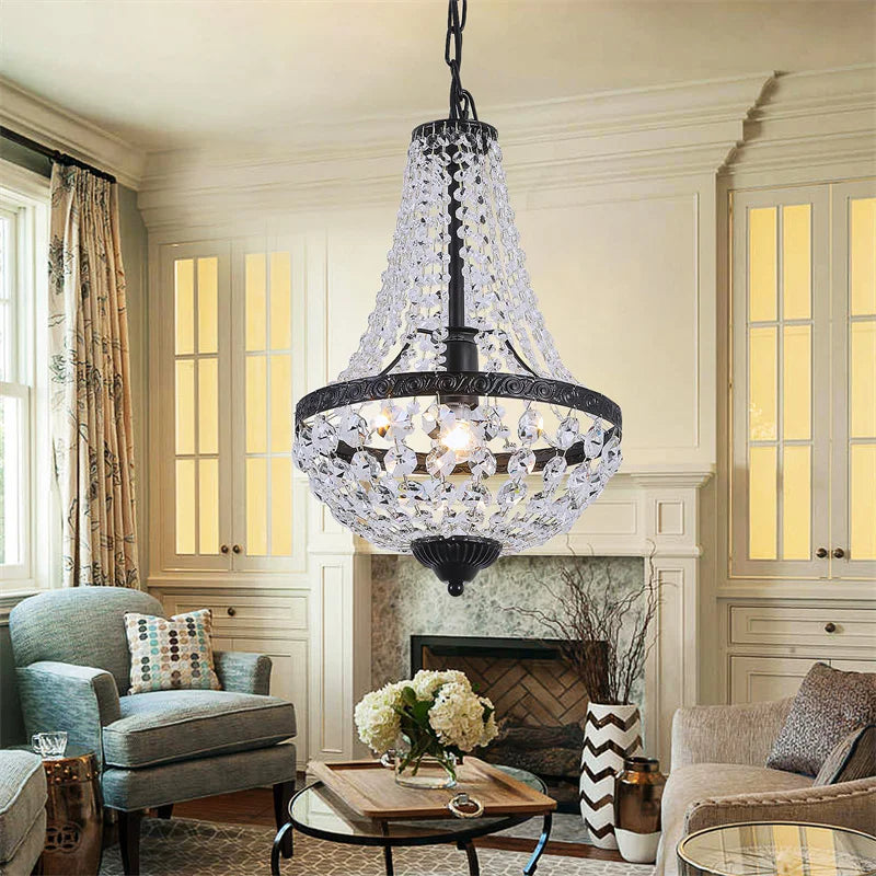 Afralia™ Luxury Crystal Pendant Chandelier for Modern Living Dining Room Hotel Decor