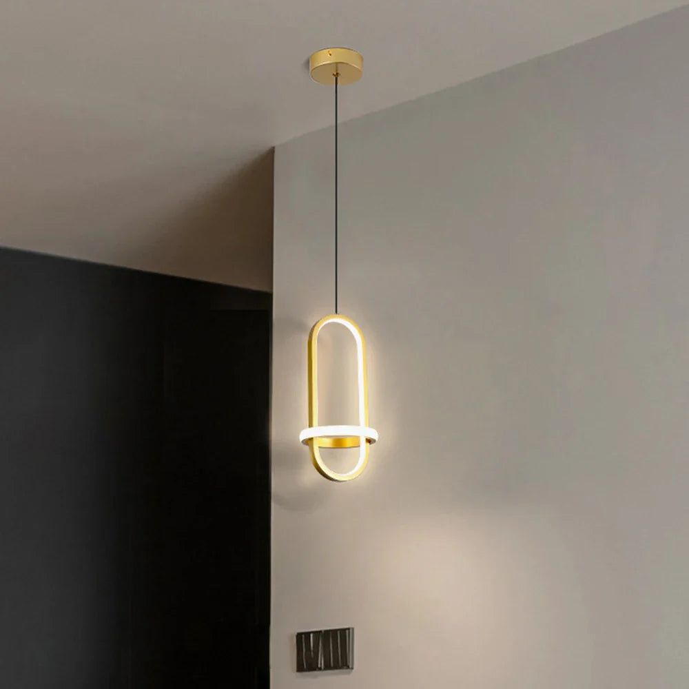 Afralia™ LED Pendant Chandelier Light for Bedroom, Living Room - Modern Minimalist Design