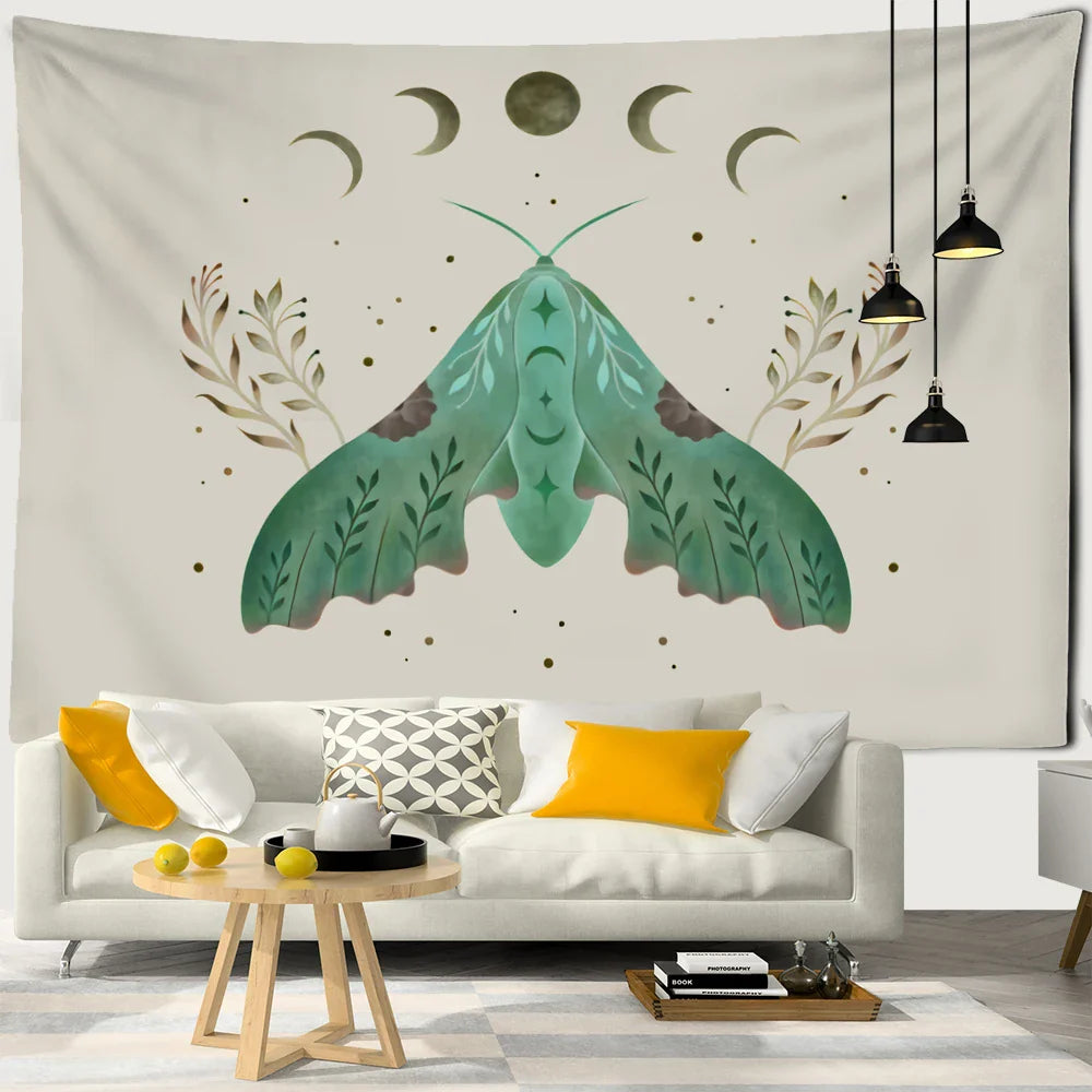 Afralia™ Butterfly Tapestry: Bohemian Hippie Psychedelic Wall Hanging for Home Decor