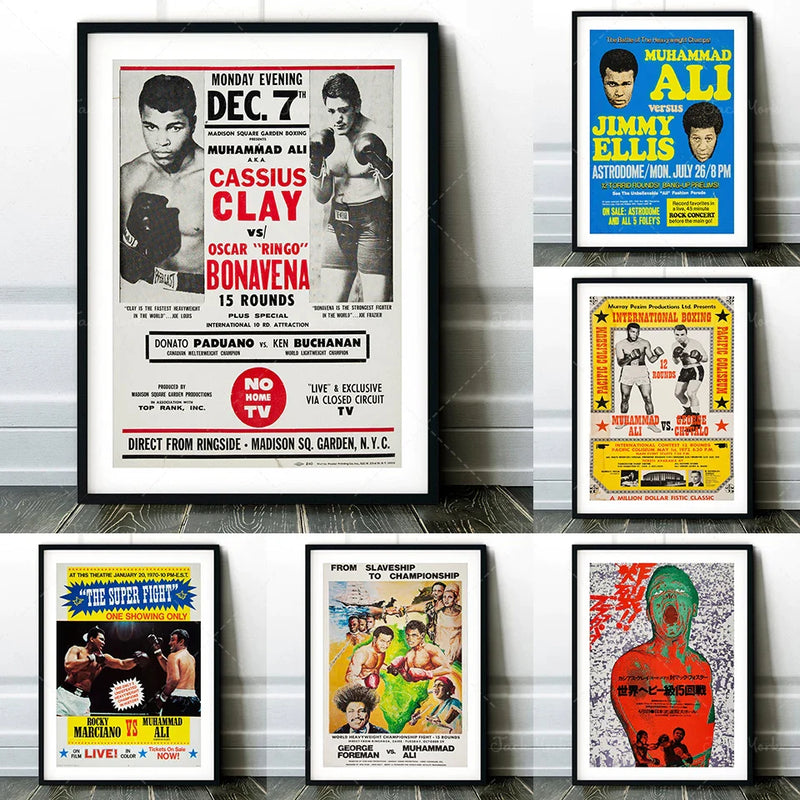 Afralia™ Boxing Photo Print - Croke Park Fight Poster Wall Art - Dublin, 1972