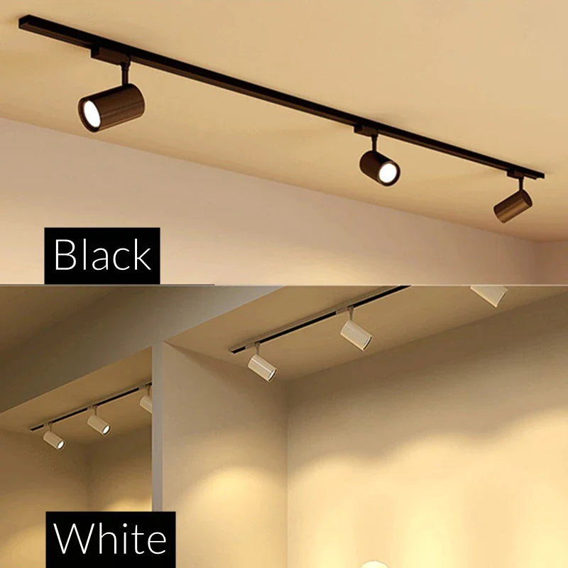 Afralia™ Colorful COB Phase Track Light System for Stage, KTV, Cloth Shop - 12W/15W/20W