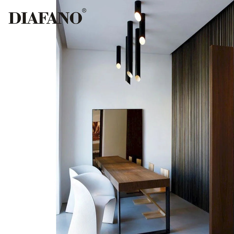 Afralia™ GU10 LED Ceiling Light Cord Lamps with Free 5W Bulb for Kitchen, Living Room, and More