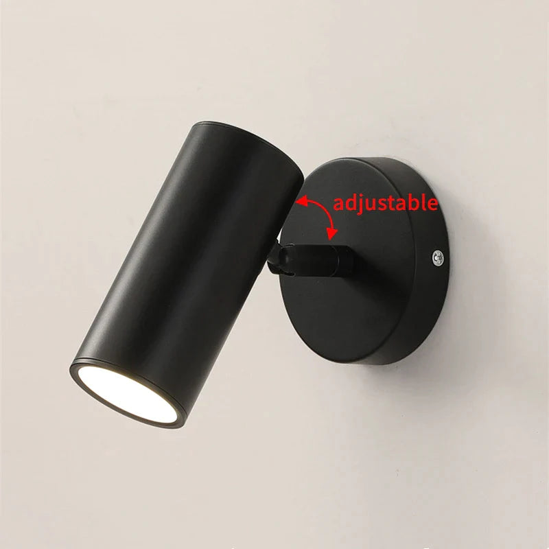 Afralia™ LED Wall Lamp: 180º Rotation Bedside Sconce, Indoor Lighting Fixture, E27 Bulb Home Decor