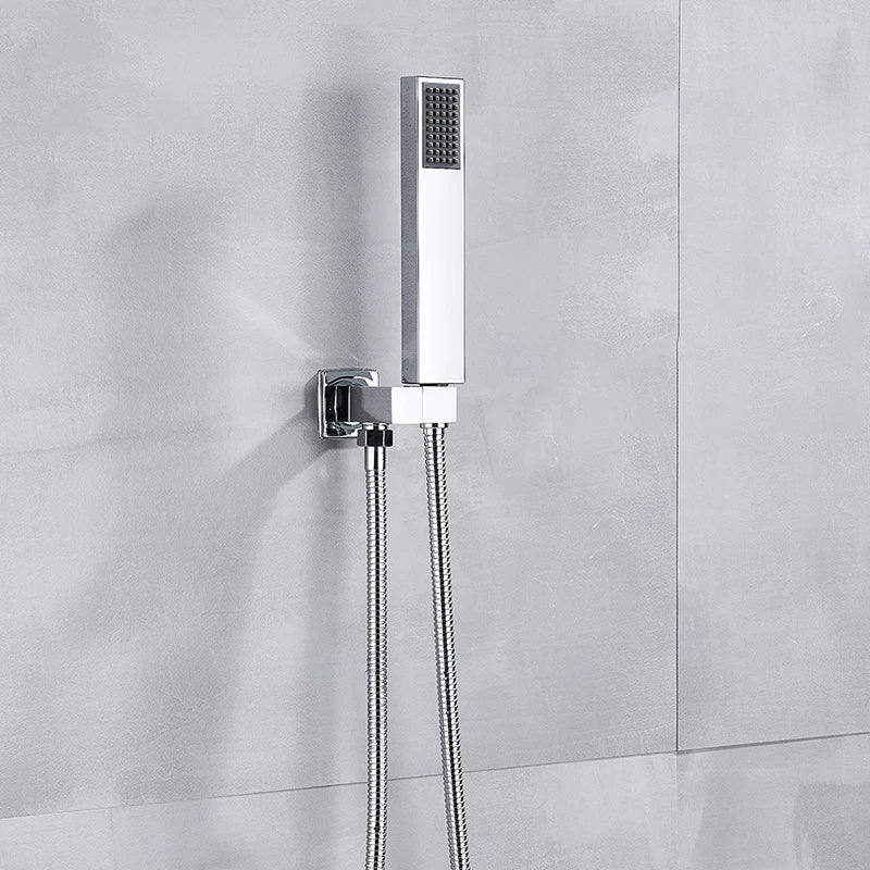 Afralia™ 16" Big Rain Shower Faucet Set with Handshower & Brass Spout