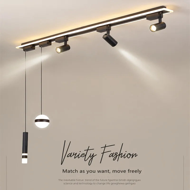 Afralia™ Modern Vintage Iron Ceiling Spotlights for Living Room Study & Wardrobe. Enhance your Space with Track Lighting.