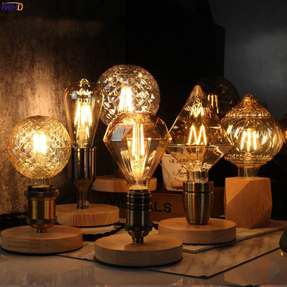 Afralia™ Vintage LED Light Bulb 4W 220V Warm White 2700K Loft Industrial Decoratif Lamparas