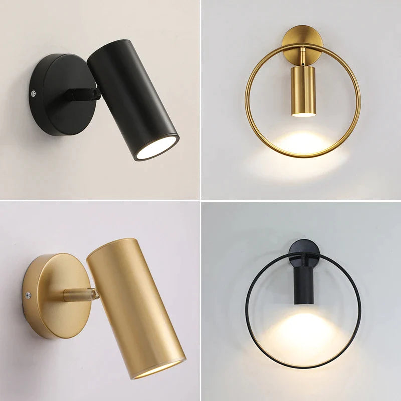 Afralia™ LED Wall Lamp: 180º Rotation Bedside Sconce, Indoor Lighting Fixture, E27 Bulb Home Decor