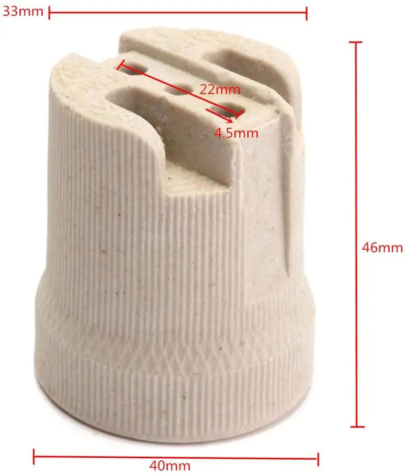 Afralia™ Creamic E27 Socket Lamp Holder - High Quality Lighting Accessory