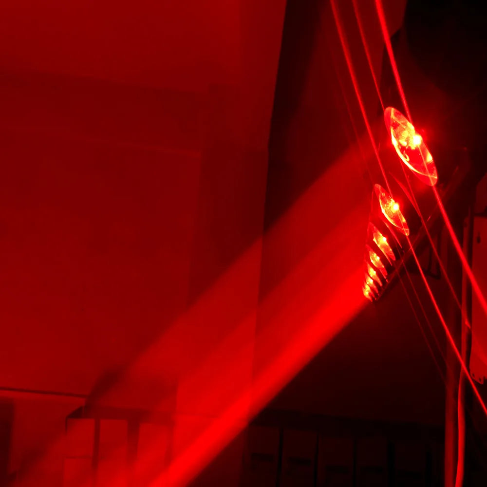 Afralia™ LED Bar Beam 8x15W RGBW Quad Moving Head Stage Light for DJ DMX Control