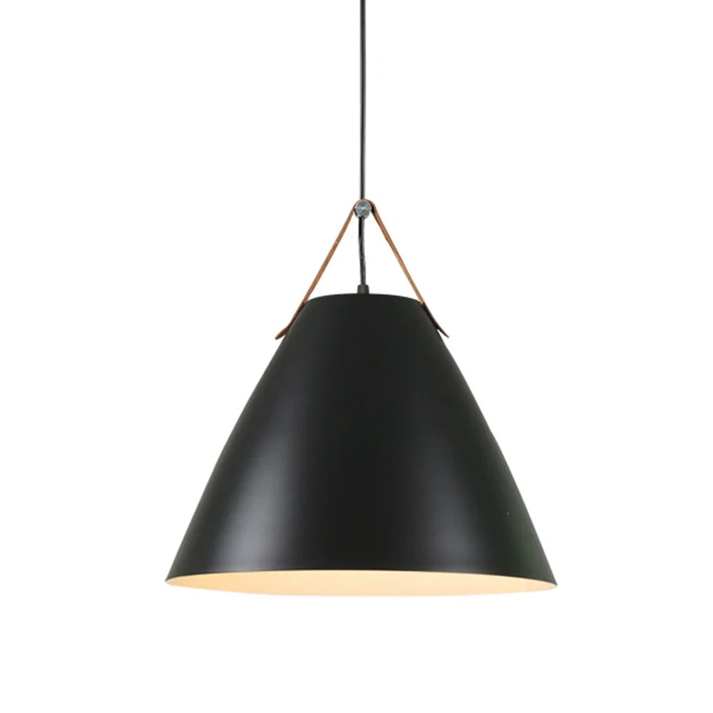 Afralia™ Industrial Black Metal Pendant Light Fixture for Kitchen Living Room