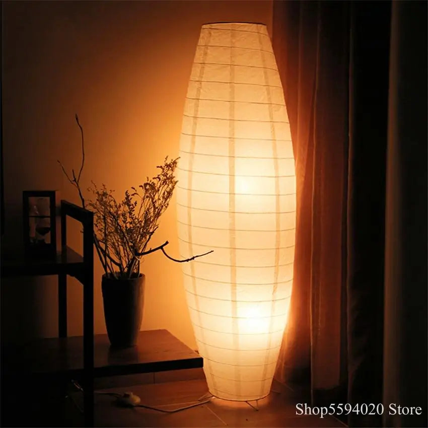 Nordic Woven Paper LED Floor Lamp by Afralia™ for Stylish Indoor Living Lighting