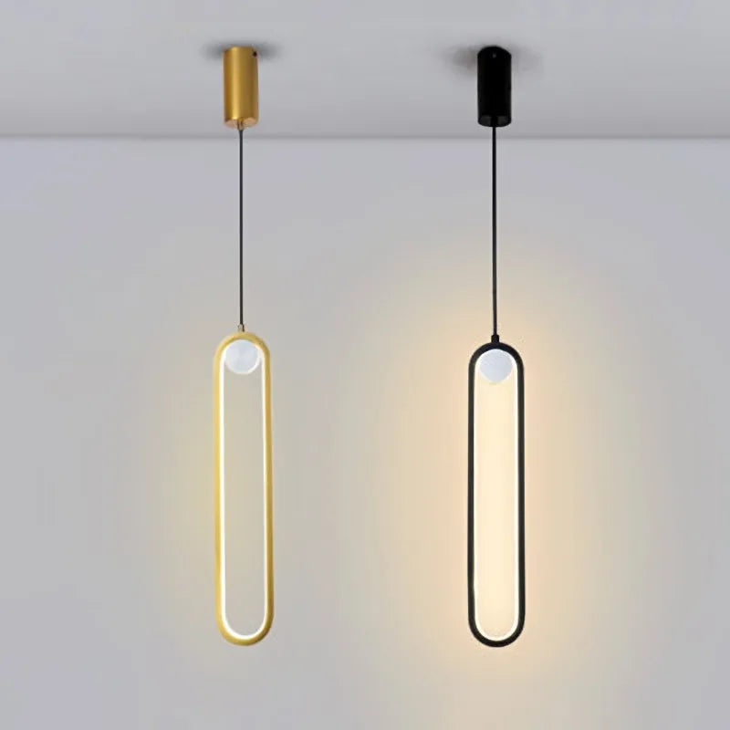 Afralia™ Modern Gold Black Pendant Lamps for Dining Room, Bedroom, Chandelier Lighting