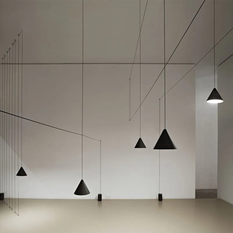 Afralia™ Geometric Pendant Light for Living Room Decor