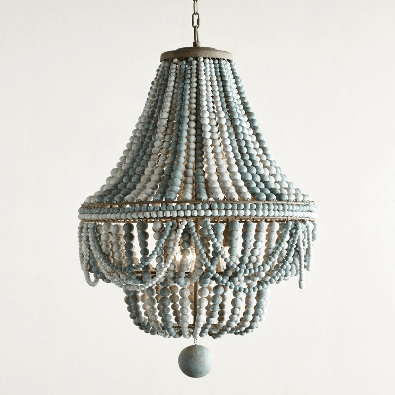 Afralia™ Wooden Chandelier: French Vintage Nordic Retro Style for Living Room & Foyer