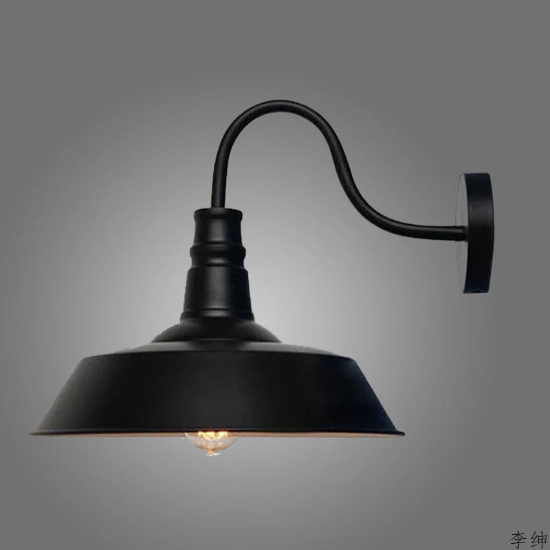 Afralia™ Nordic Vintage Wall Light Retro Loft Bedside Lamp Industrial Decor Fixture