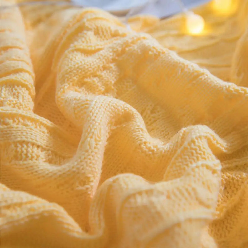 Afralia™ Winter Stripe Sherpa Fleece Blanket - Soft Warm Nordic Style Throw Blanket