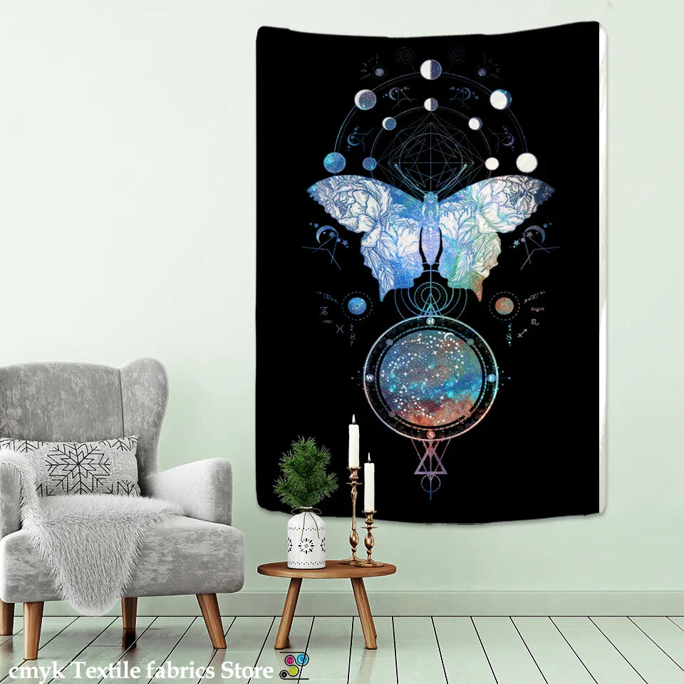 Afralia™ Tarot Card Tapestry Wall Hanging for Astrology and Boho Decor