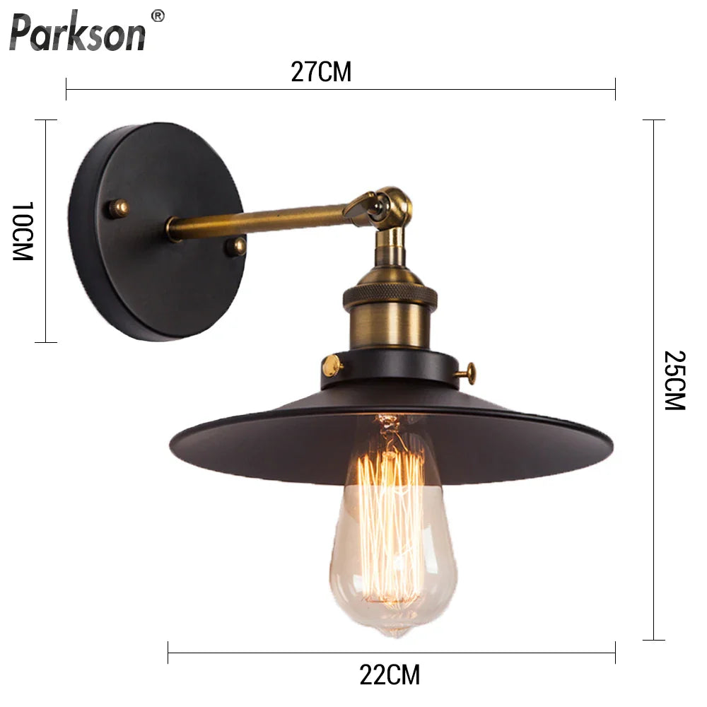 Afralia™ Retro Industrial LED Wall Light for Loft Bar Bathroom Decor
