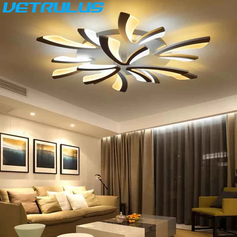 Afralia™ Modern LED Branch Chandelier for Dining Living Study Room Lighting Fixtures