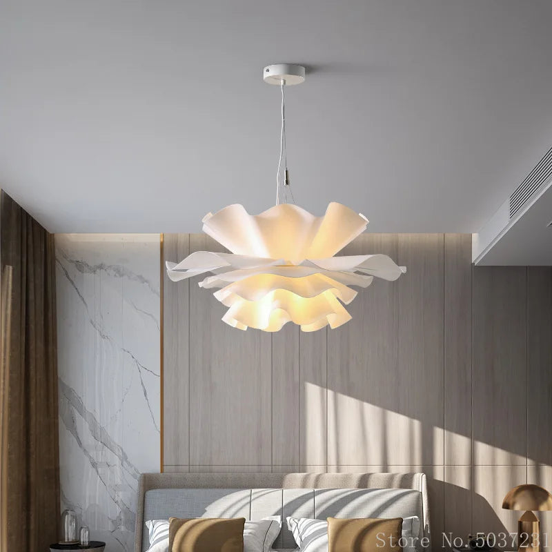 Afralia™ Nordic Flower Chandelier Lights for Bedroom and Dining Room Decor