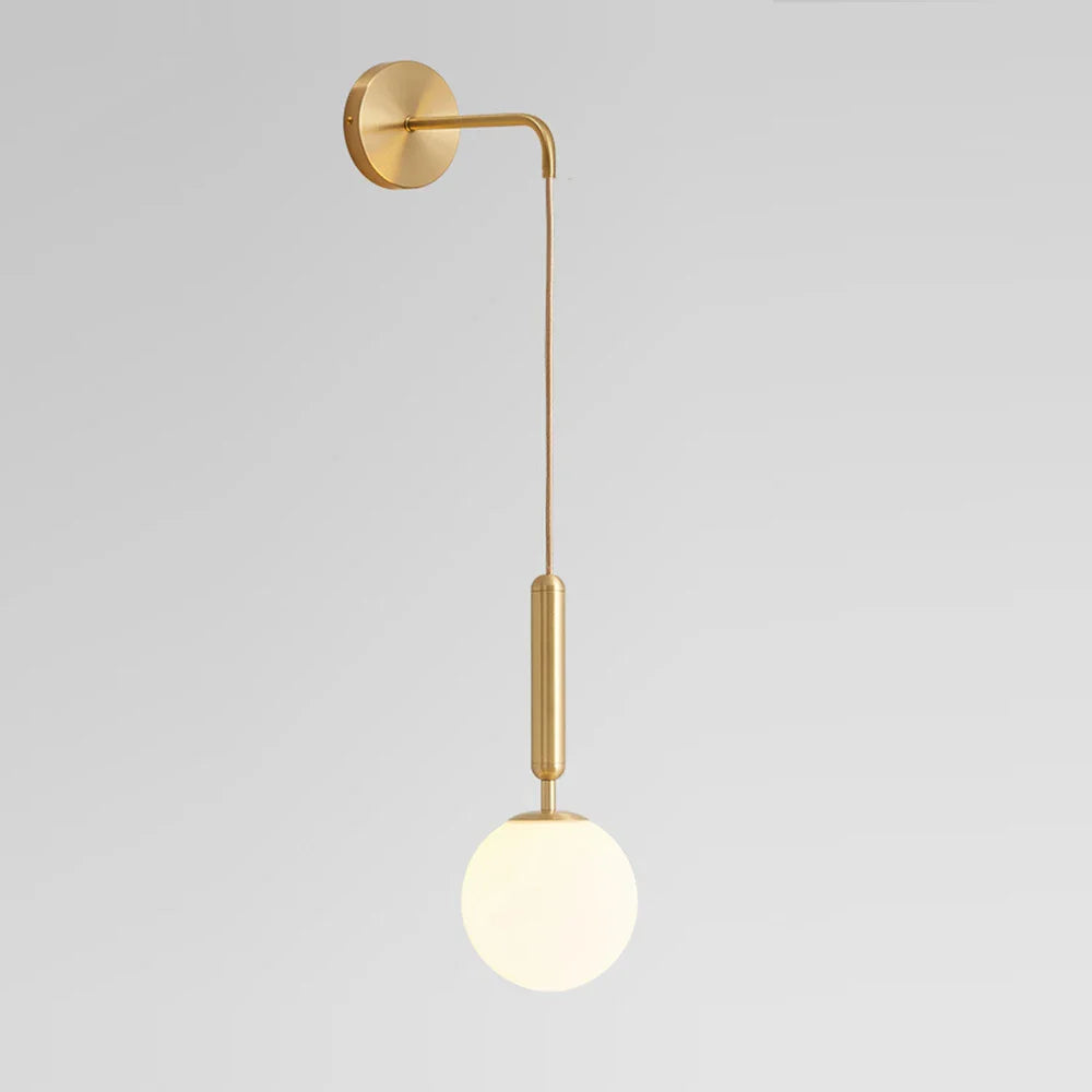 Afralia™ Nordic Glass Wall Lamps Modern Bedroom Decor Luxury Living Room Hotel Light