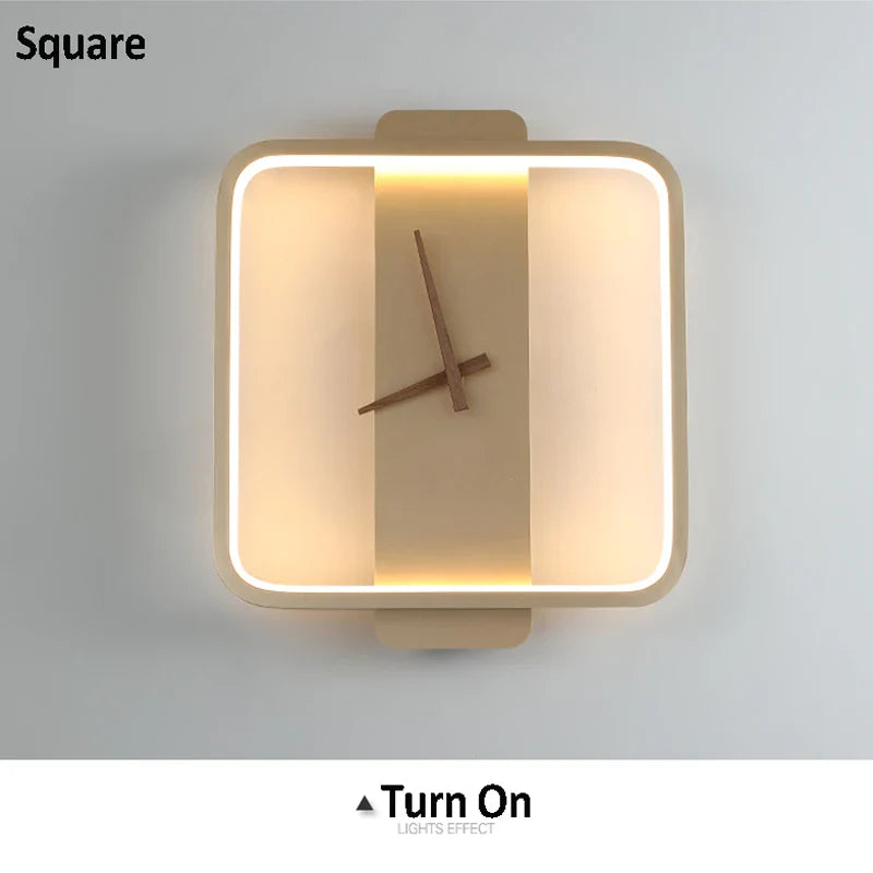 Afralia™ Luxury LED Acrylic Gold Wall Lamp for Elegant Living Spaces