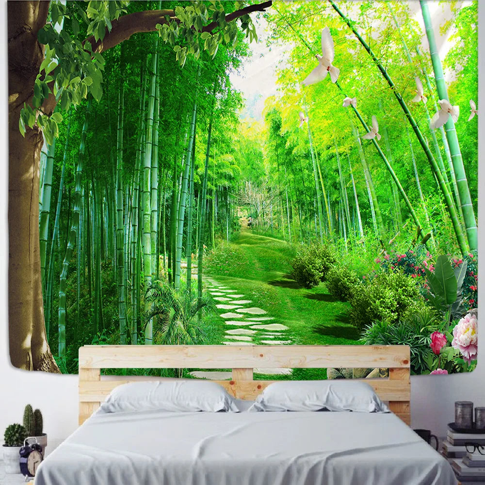 Afralia™ Natural Forest Mandala Wall Tapestry - Bohemian Wall Art Decor