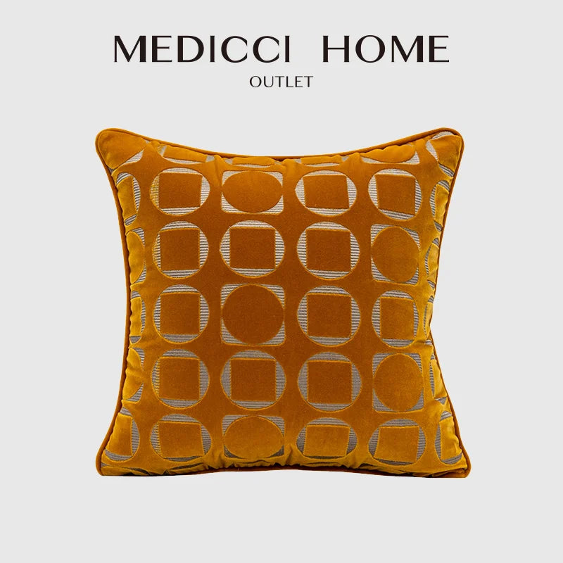 Afralia™ Geometric Jacquard Pillow Cover - Modern Chinese Style Chic Interior