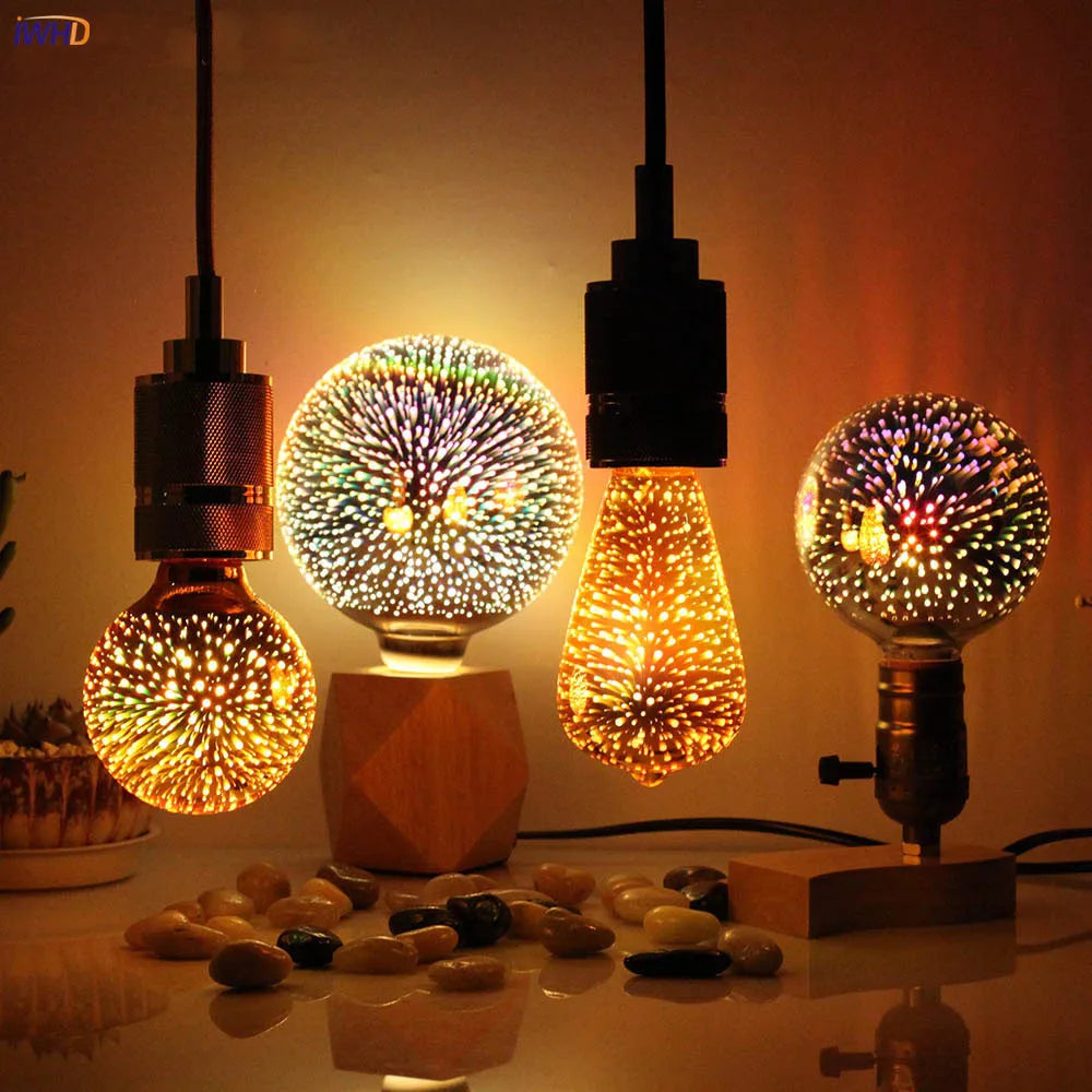 Afralia™ RGB LED Vintage Retro Lamp Bulb E27 4W 220V Industrial Decor Light Bulb