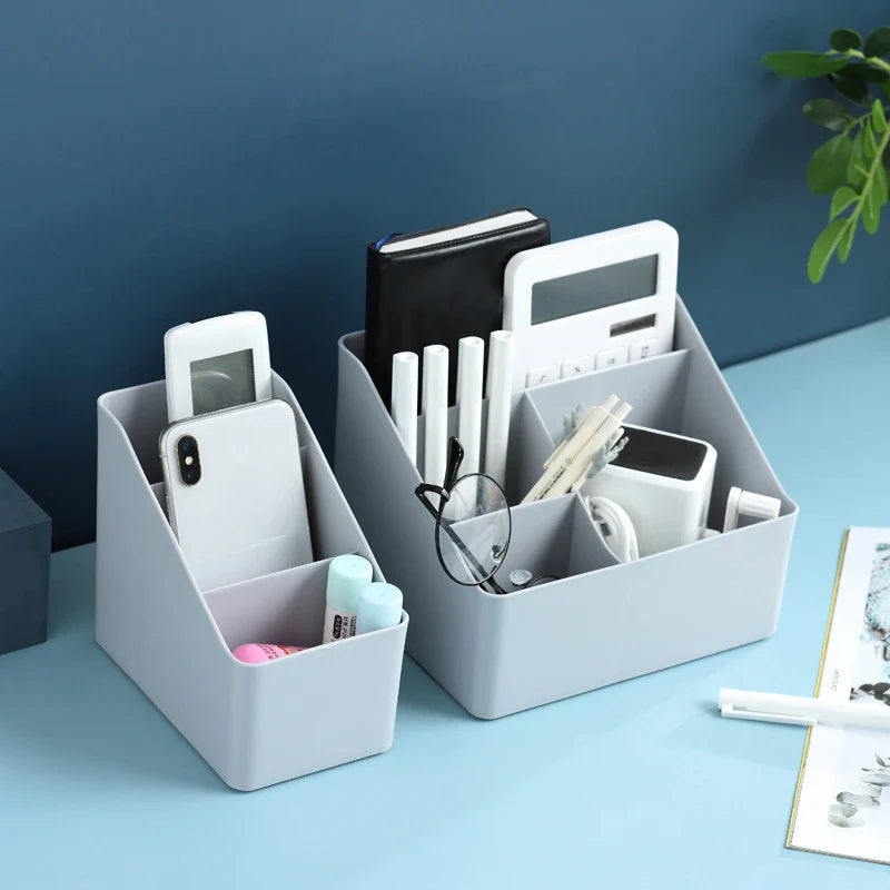 Afralia™ Plastic Organizer Box for Makeup, Brushes, Remotes, Jewelry and More