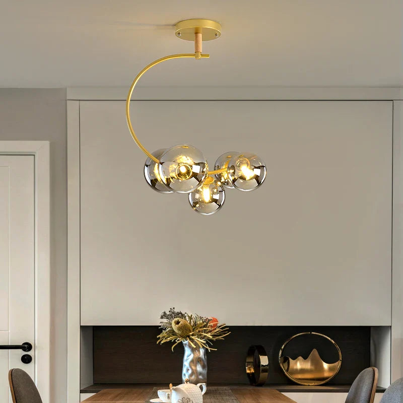 Afralia™ MDWELL G9 Pendant Light: Black/Gold Nordic Style Kitchen & Bedroom Hanging Lamp