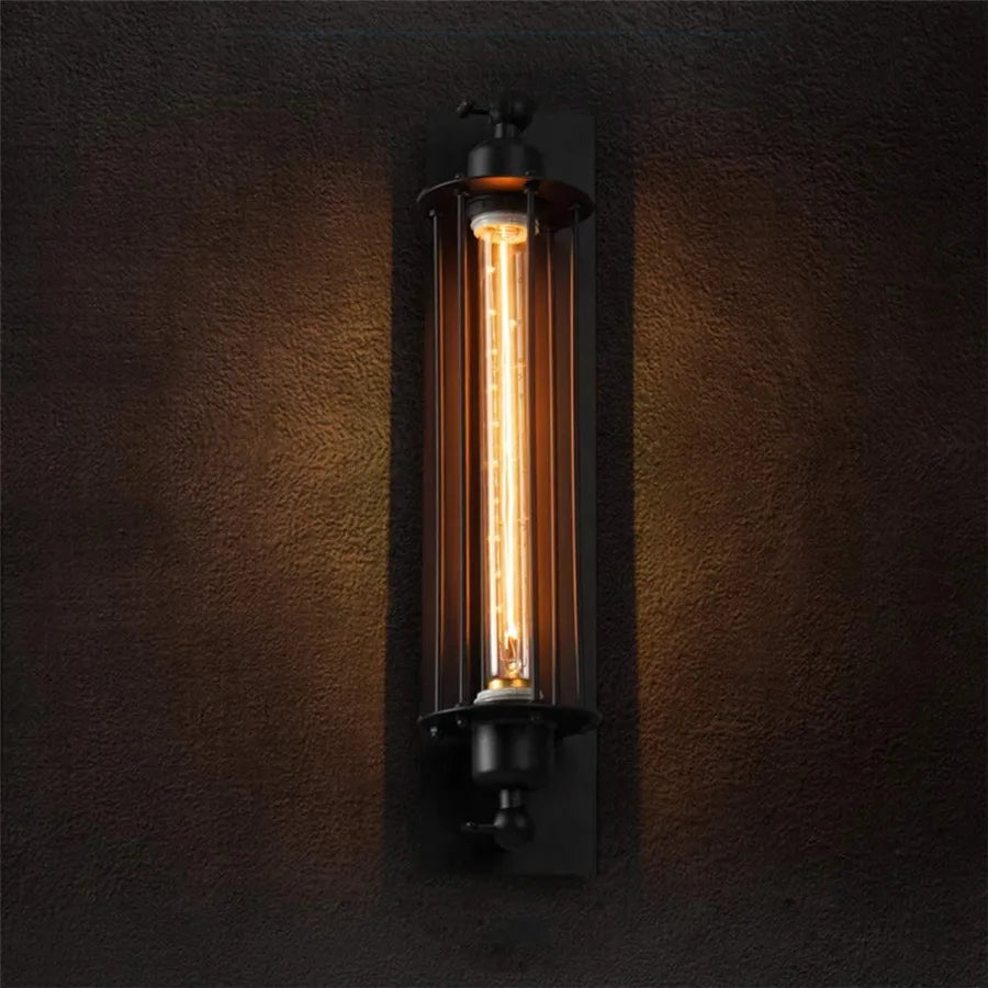Afralia™ Industrial Loft Vintage Wall Lamp for Bedroom Living Room Sconce Fixture a Rural Charm