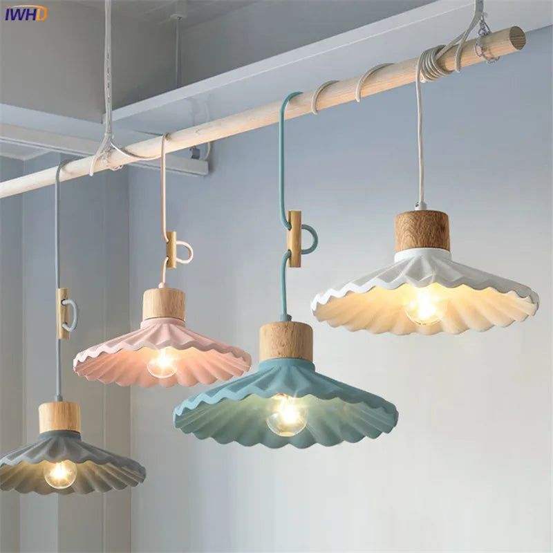 Afralia™ Cement LED Pendant Lights: Modern Nordic Style for Restaurant, Bedroom, Living Room