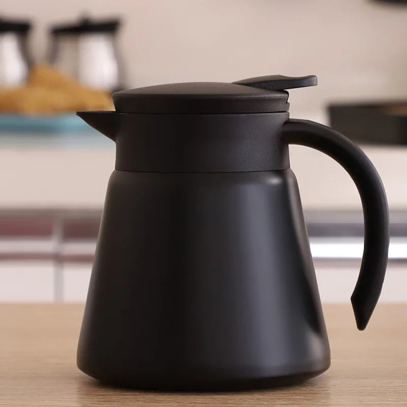 Afralia™ Stainless Steel Vacuum Insulated Coffee Carafe Tea Pot, 680ml