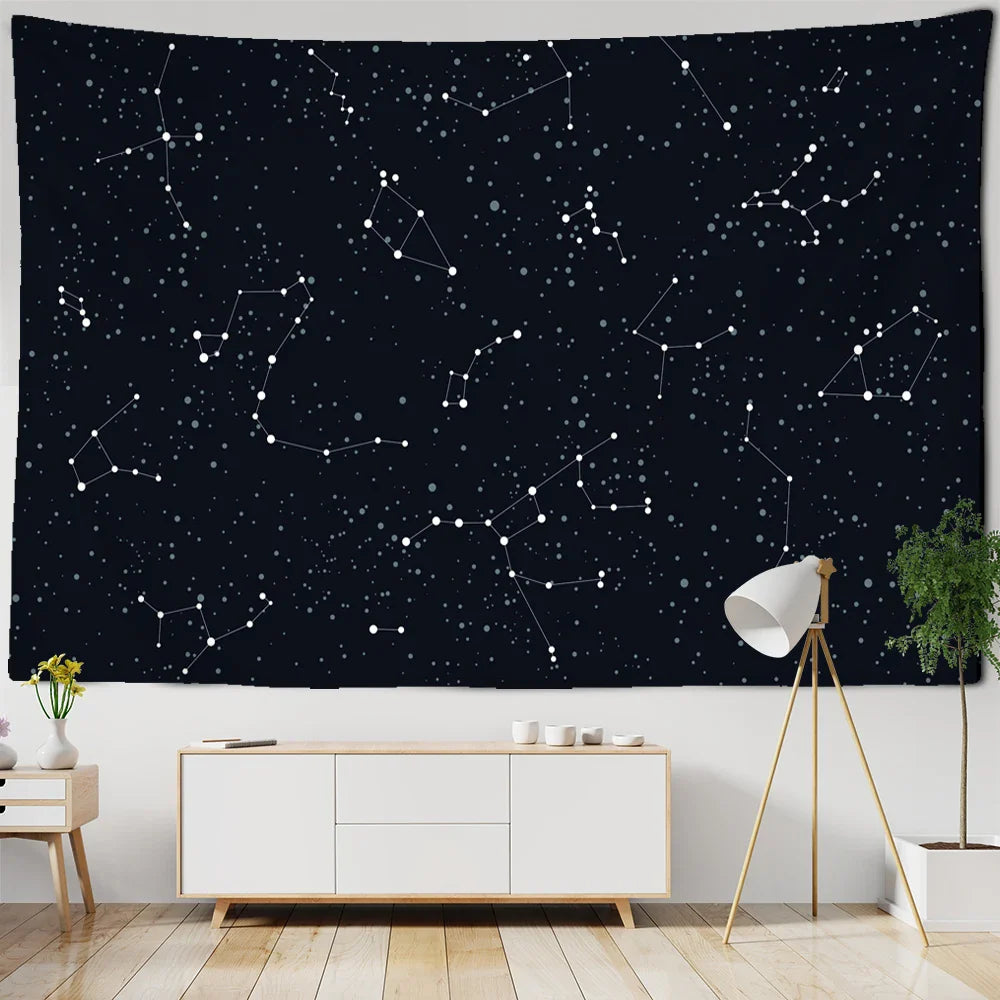 Afralia™ Starry Sky Tapestry | Galaxy Wall Art & Home Decor