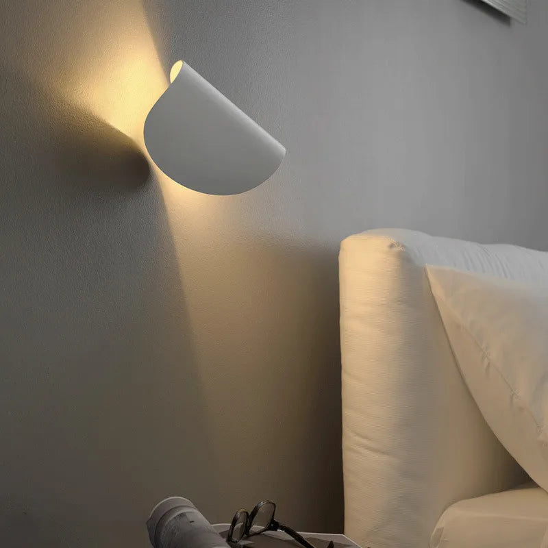 Afralia™ Art Decor Rotating Wall Lamp Color Light for Bedroom Living Room & Bedside