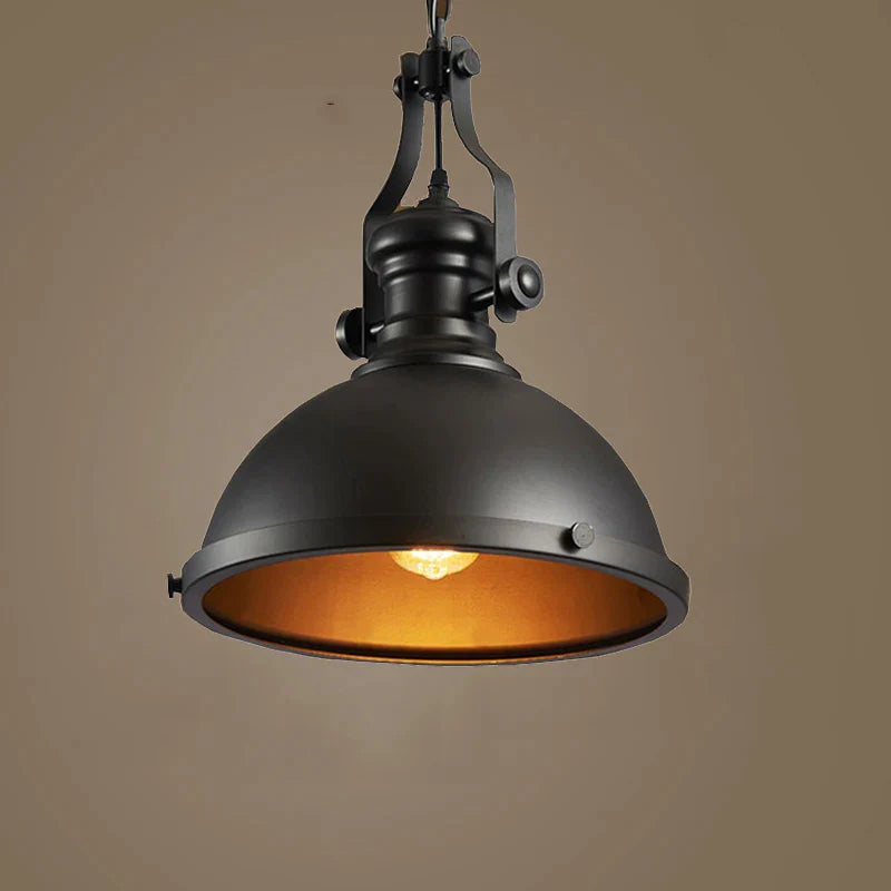 Afralia™ Vintage Industrial Pendant Lamp Iron Cage Ceiling Fixture Lighting