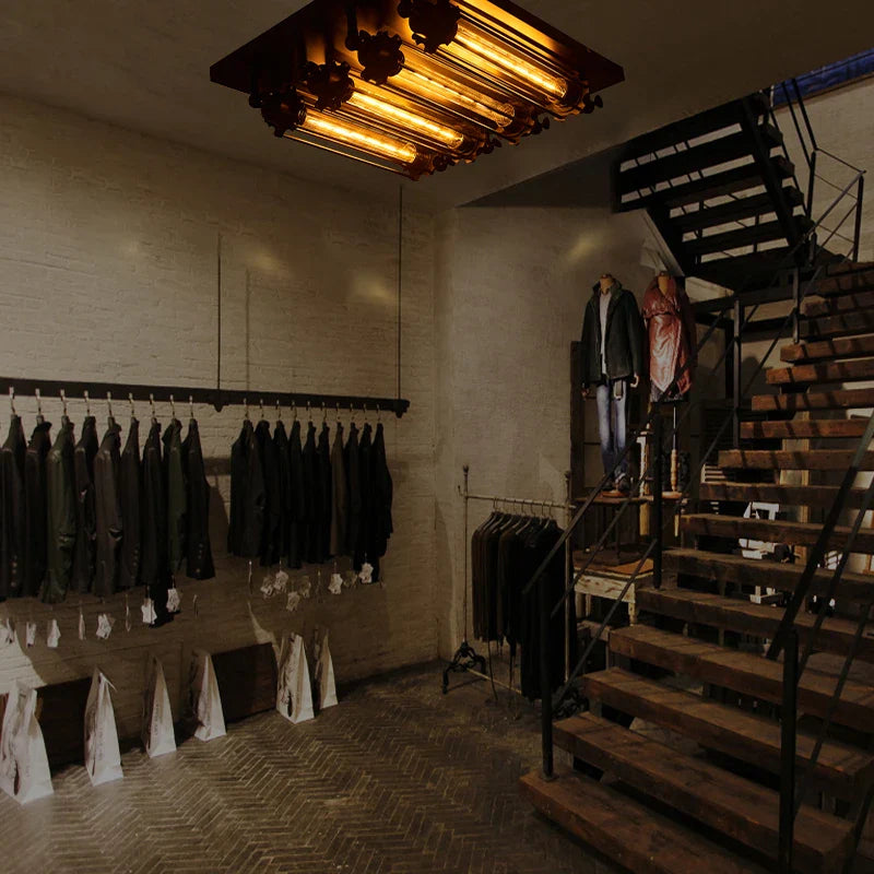 Afralia™ Vintage Industrial Ceiling Lamp for Retro Steampunk Vibes