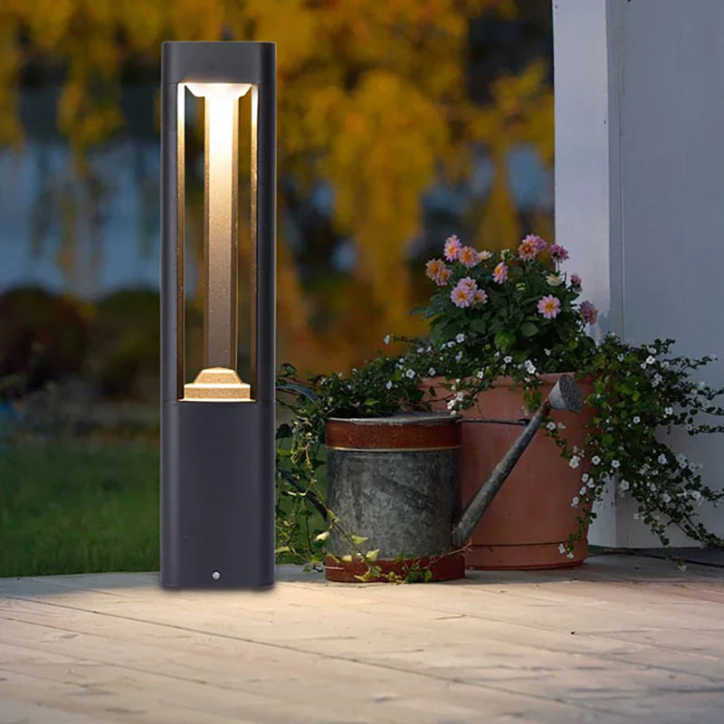 Afralia™ LED Bollard Lawn Lamp: Stylish Waterproof Outdoor Garden Path Light