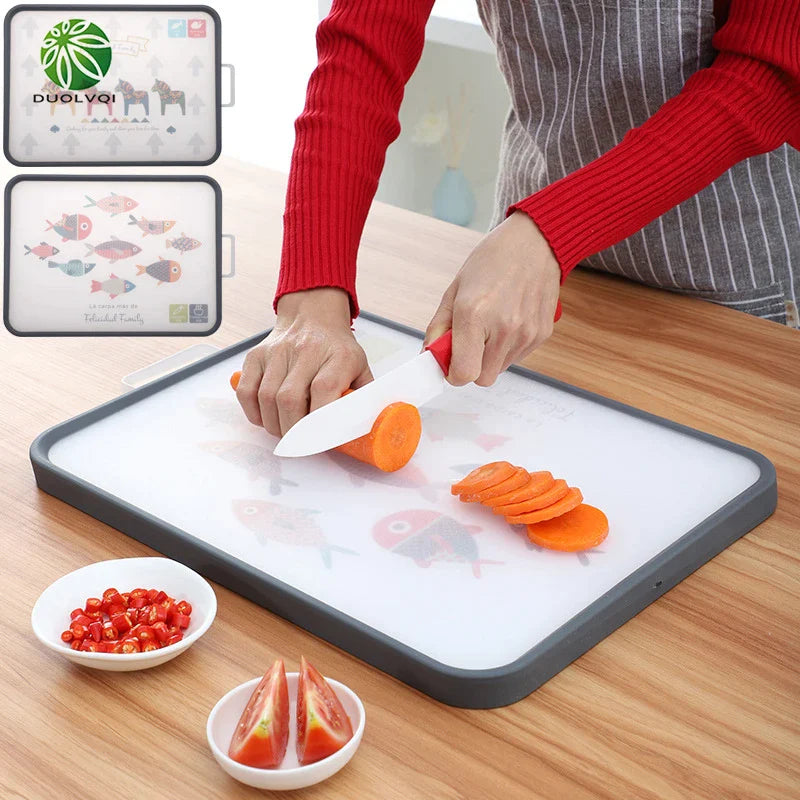 Afralia™ Dual-Use Cutting Board: Food Grade PP Chopping Block for Kitchen, Non-Slip & Easy Clean.