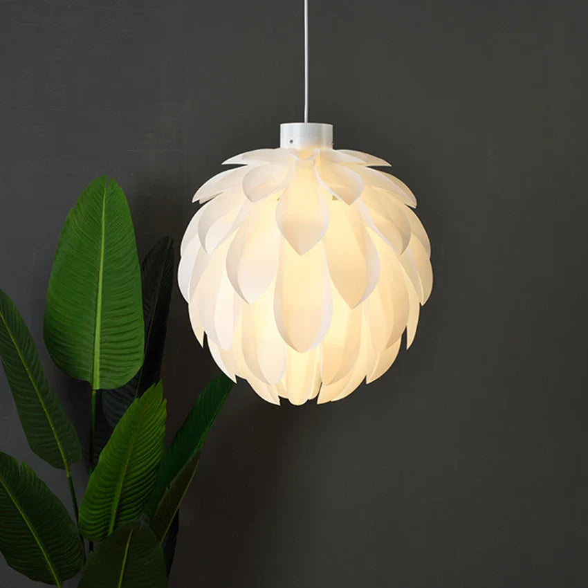 Afralia™ Pinecone Pendant Light - Modern White Acrylic Lamp for Dining Room