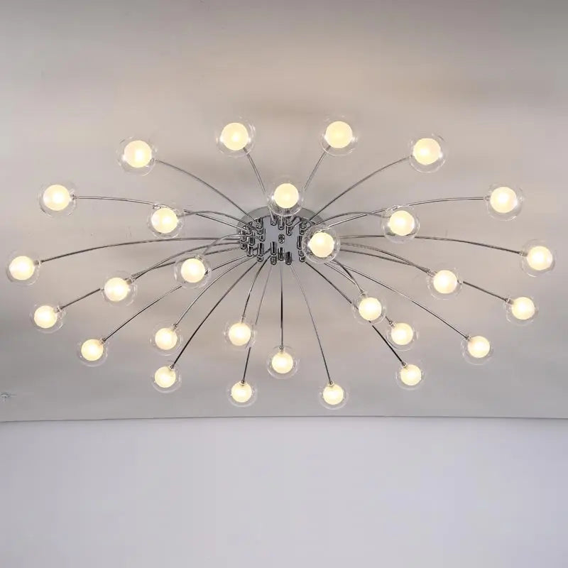 Afralia™ LED Glass Chandelier for Modern Home Decor