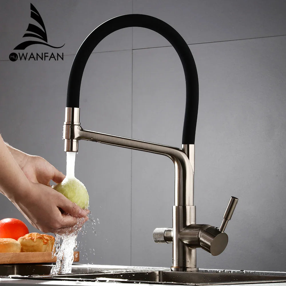 Afralia™ Water Filter Kitchen Faucet Mixer with Purifier Tap - 866101