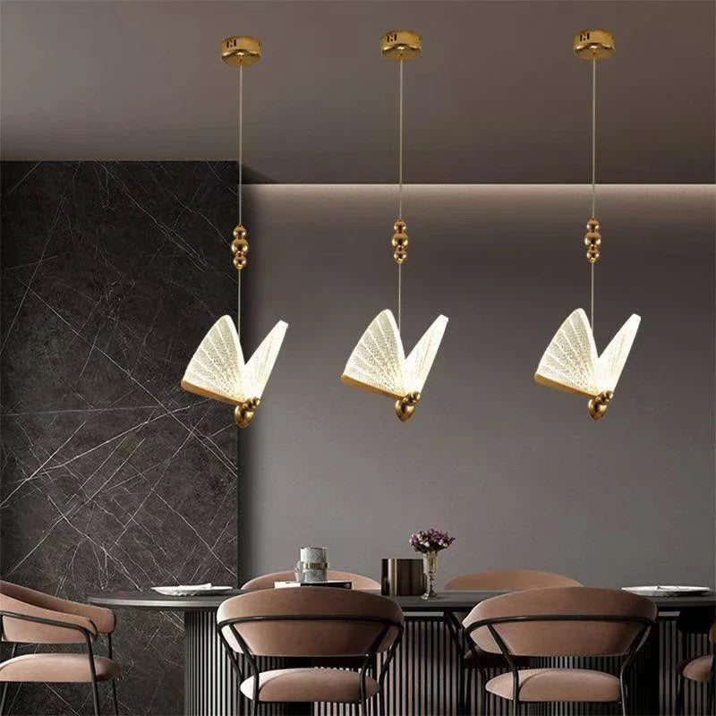Afralia™ LED Butterfly Hanging Lamp for Home Decor Lighting fixtures