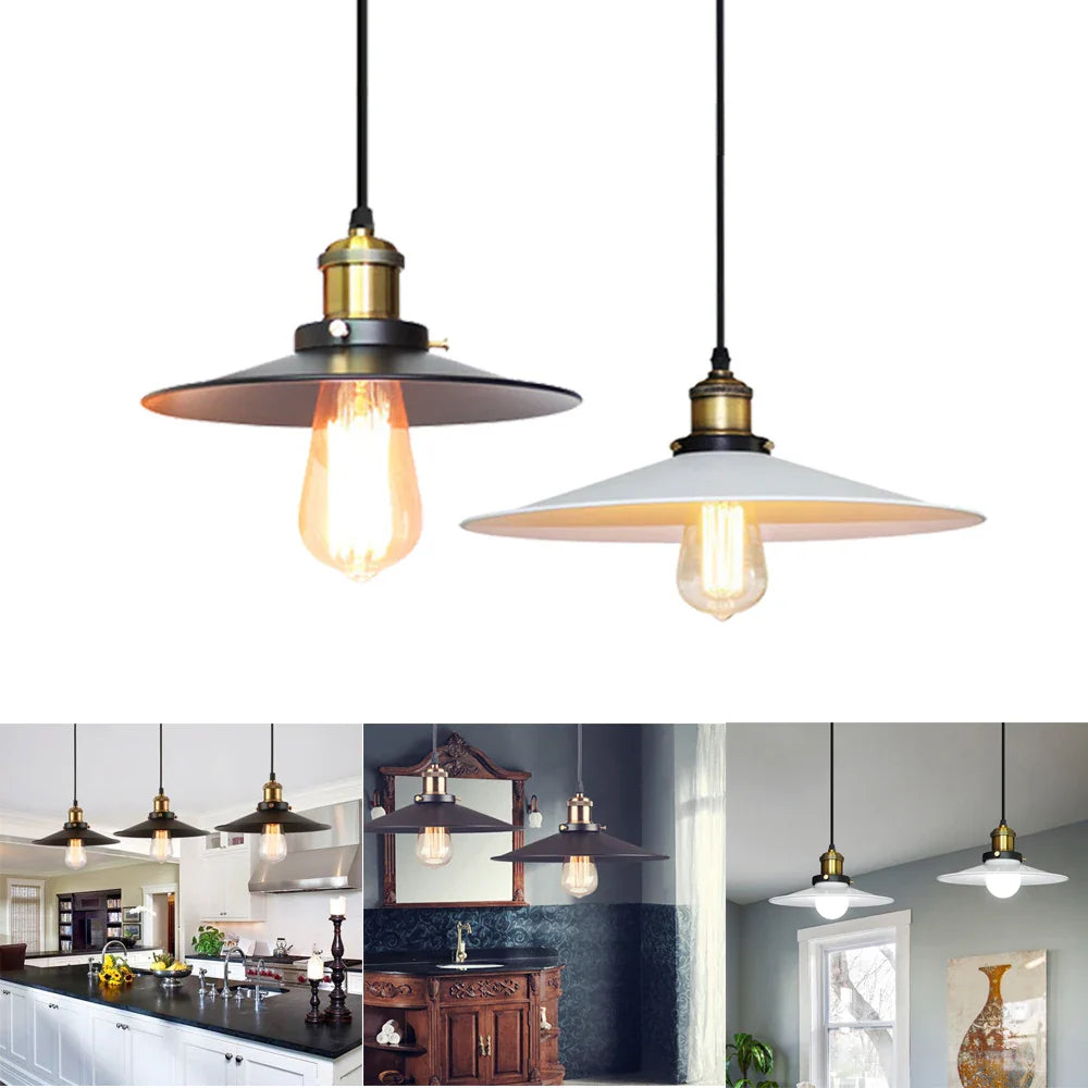 Afralia™ Industrial Pendant Light - Vintage Retro Chandelier LED Ceiling Lamp