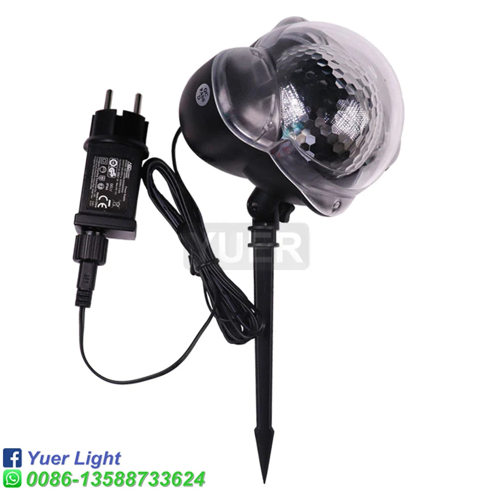 Afralia™ Christmas Snow Projector Lights for Indoor/Outdoor Party Decor & Wedding